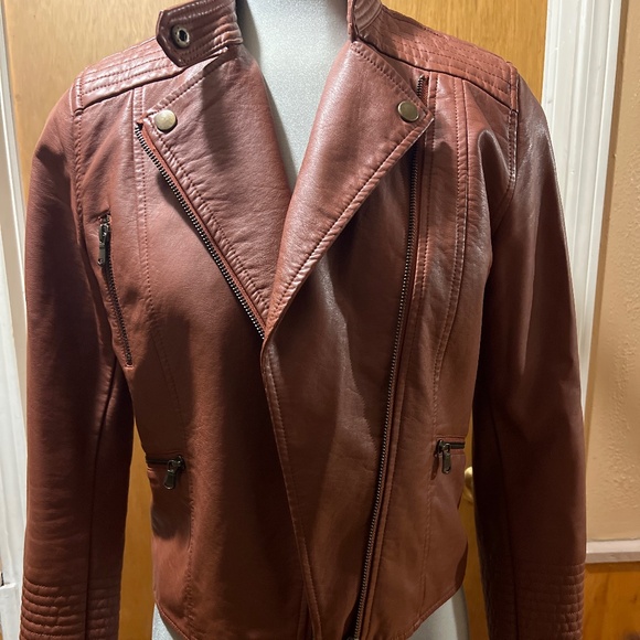 Anthropology Faux Leather Moto Jacket -NWOT - Picture 1 of 13